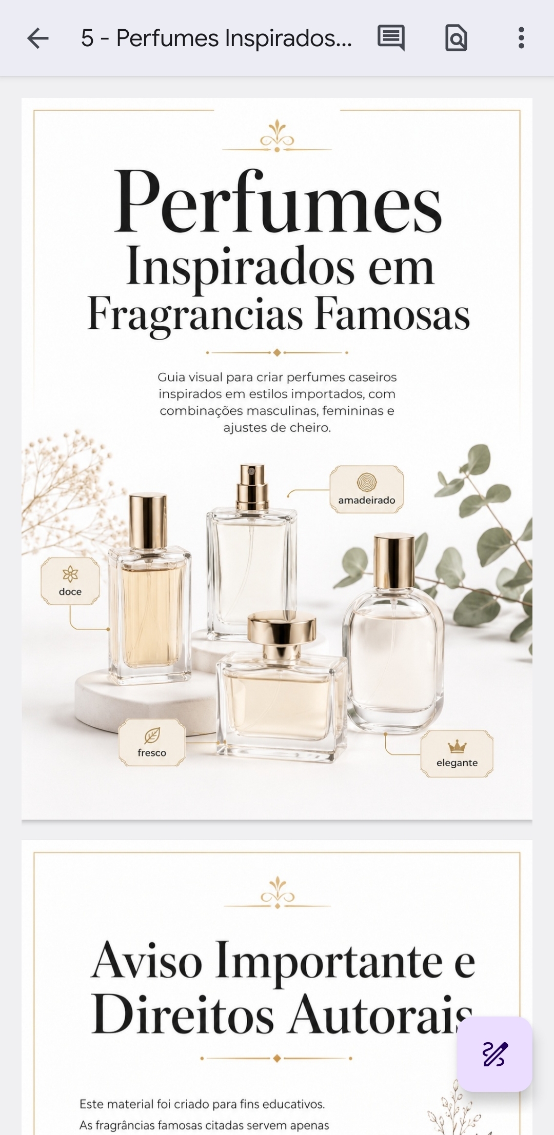 Perfumes Inspirados em Fragrancias Famosas