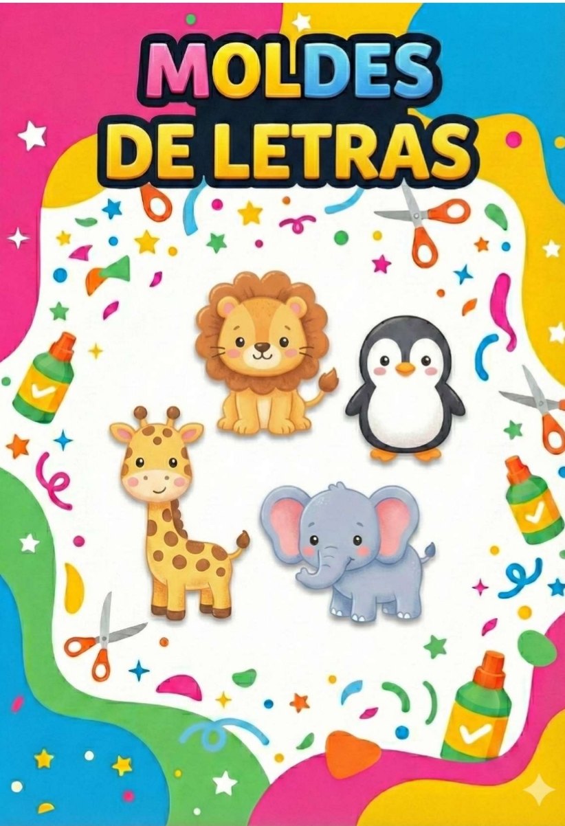Moldes de letras e animais 2026