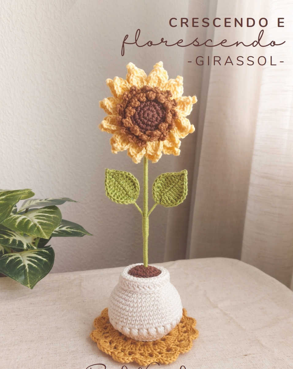 Girassol crochê
