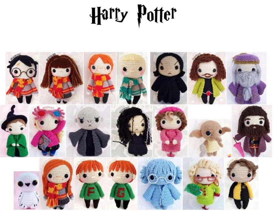 COLEÇÃO HARRY POTTER CROCHÊ