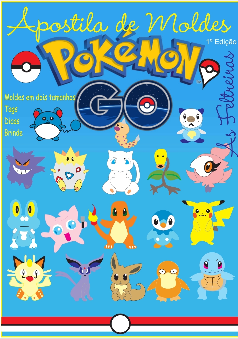 Moldes de Feltro Pokemon GO