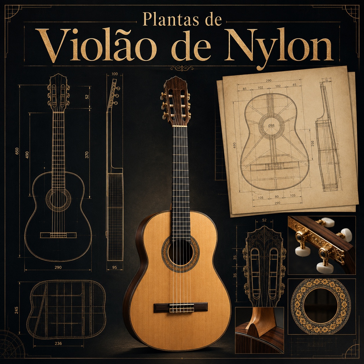 PLANTA PARA FABRICAR VIOLÃO DE NYLON