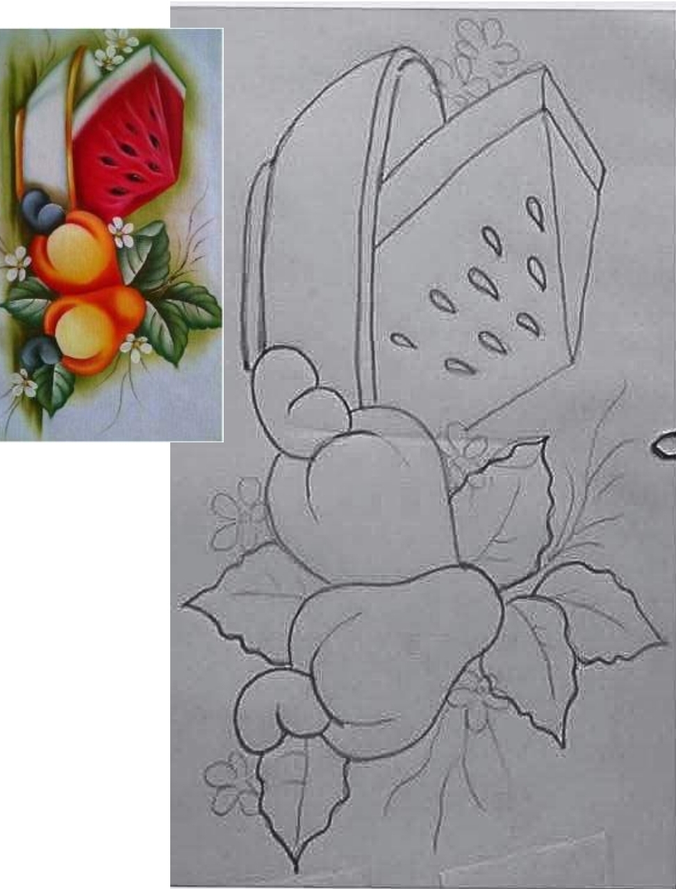 30 DESENHOS PARA PANO DE PRATO FRUTAS