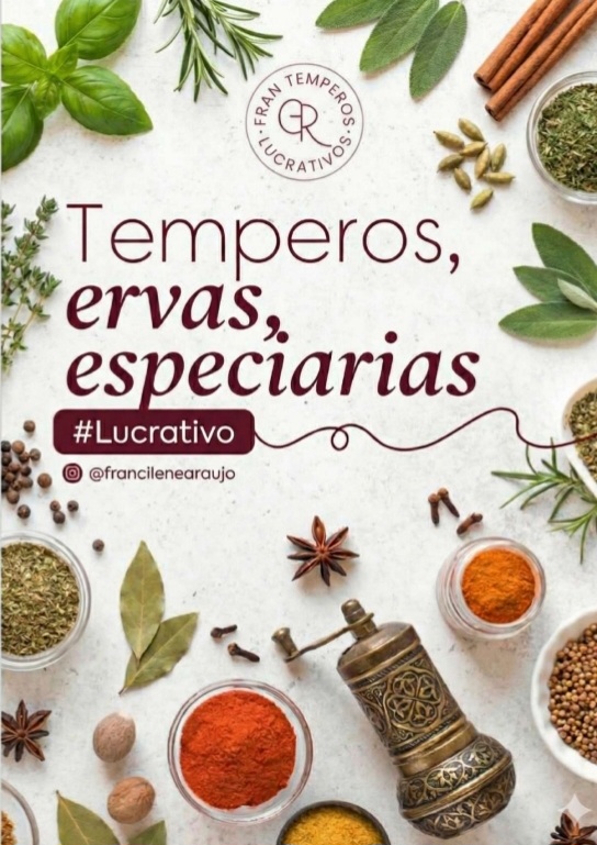 TEMPEROS, ERVAS E ESPECIARIAS LUCRATIVO