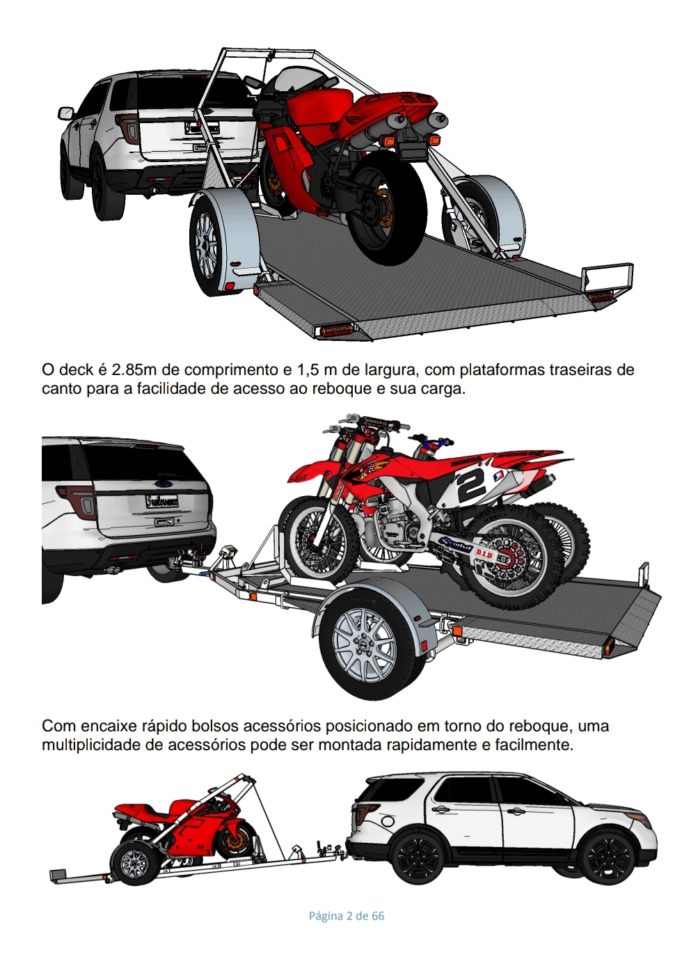 REBOQUE PARA 3 MOTOS